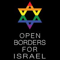 9Mmsmg Lgbtq Jewish Pride Open Borders For Israel Womens Tank Top