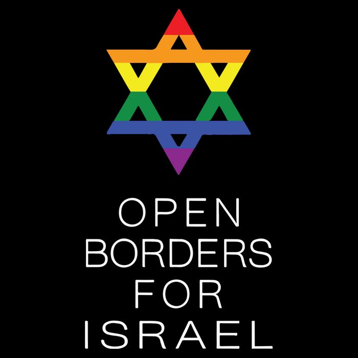 9Mmsmg Lgbtq Jewish Pride Open Borders For Israel Womens Tank Top