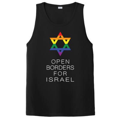 9Mmsmg Lgbtq Jewish Pride Open Borders For Israel PosiCharge Competitor Tank