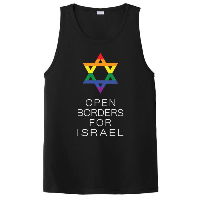 9Mmsmg Lgbtq Jewish Pride Open Borders For Israel PosiCharge Competitor Tank