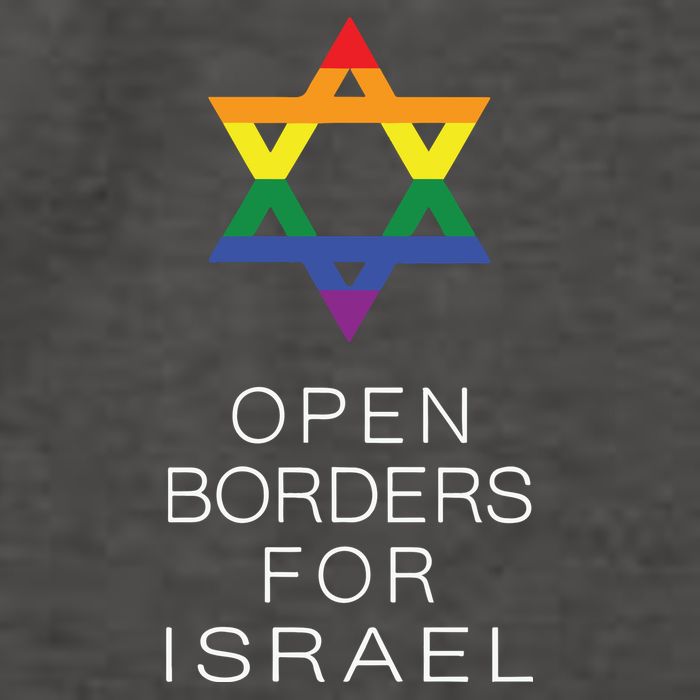 9Mmsmg Lgbtq Jewish Pride Open Borders For Israel Vector Backpack