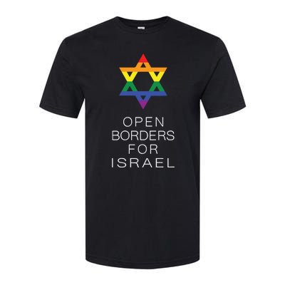 9Mmsmg Lgbtq Jewish Pride Open Borders For Israel Softstyle CVC T-Shirt