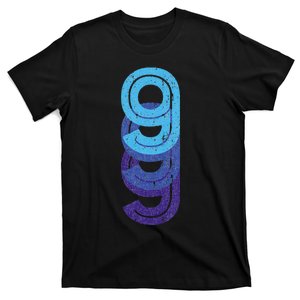 9 Lucky Number 9th Year Birthday Age Sports Team T-Shirt