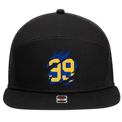 99 LA RAMS 7 Panel Mesh Trucker Snapback Hat