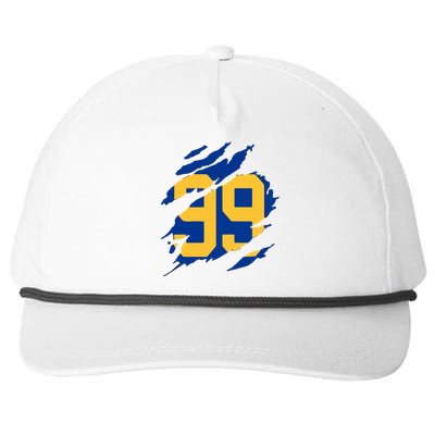 99 LA RAMS Snapback Five-Panel Rope Hat