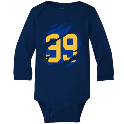 99 LA RAMS Baby Long Sleeve Bodysuit