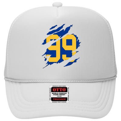 99 LA RAMS High Crown Mesh Back Trucker Hat