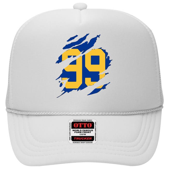 99 LA RAMS High Crown Mesh Back Trucker Hat