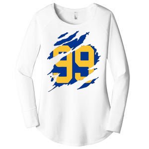 99 LA RAMS Women's Perfect Tri Tunic Long Sleeve Shirt