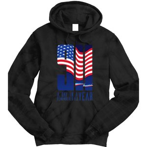 911 Memorial A Day In Remembered All Year Tie Dye Hoodie