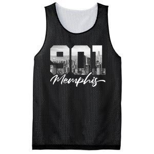 901 Memphis Area Code Tennessee Memphis City Skyline Mesh Reversible Basketball Jersey Tank