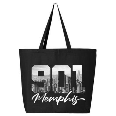 901 Memphis Area Code Tennessee Memphis City Skyline 25L Jumbo Tote