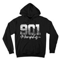 901 Memphis Area Code Tennessee Memphis City Skyline Tall Hoodie