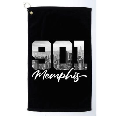 901 Memphis Area Code Tennessee Memphis City Skyline Golf Towel