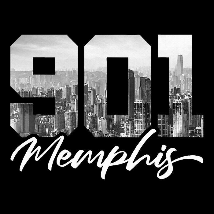 901 Memphis Area Code Tennessee Memphis City Skyline Wool Snapback Cap