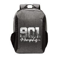 901 Memphis Area Code Tennessee Memphis City Skyline Vector Backpack