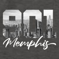 901 Memphis Area Code Tennessee Memphis City Skyline Vector Backpack