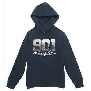 901 Memphis Area Code Tennessee Memphis City Skyline Urban Pullover Hoodie