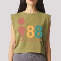 988 Mental Health Matters Retro Garment-Dyed Women's Muscle Tee