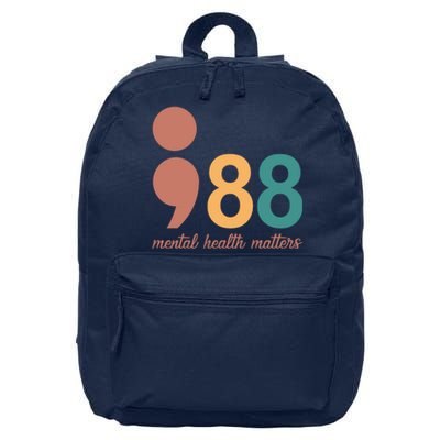 988 Mental Health Matters Retro 16 in Basic Backpack