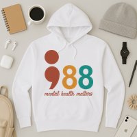 988 Mental Health Matters Retro Hoodie