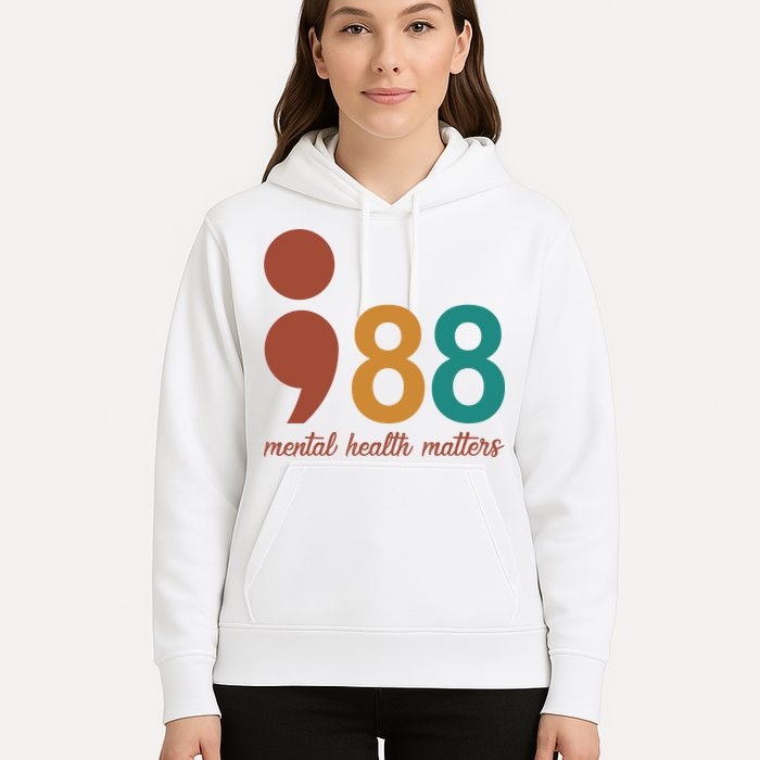 988 Mental Health Matters Retro Hoodie