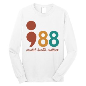 988 Mental Health Matters Retro Long Sleeve Shirt