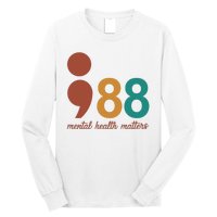 988 Mental Health Matters Retro Long Sleeve Shirt