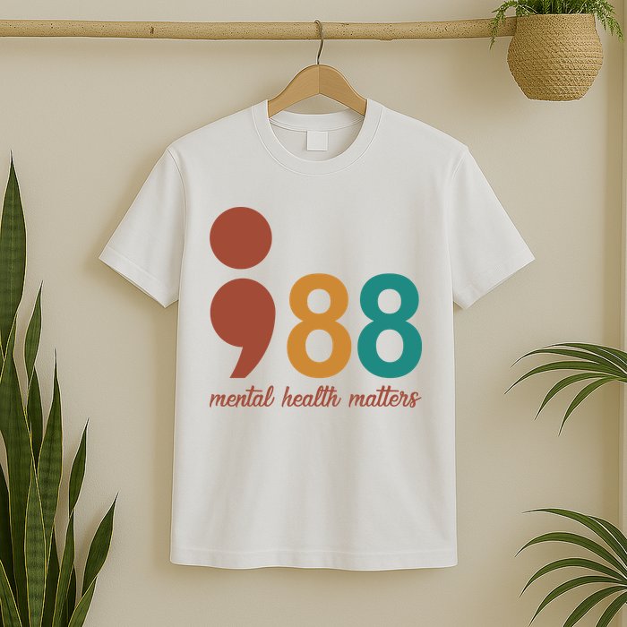 988 Mental Health Matters Retro T-Shirt