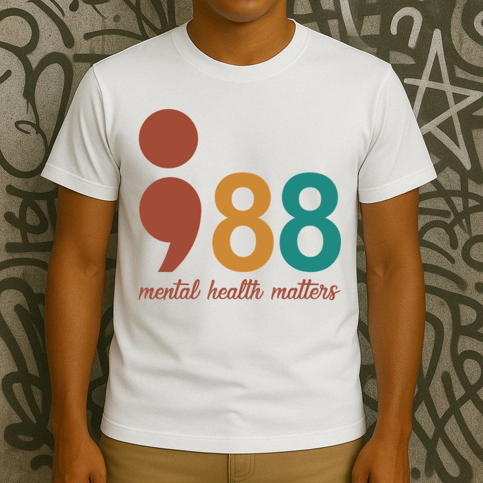 988 Mental Health Matters Retro T-Shirt