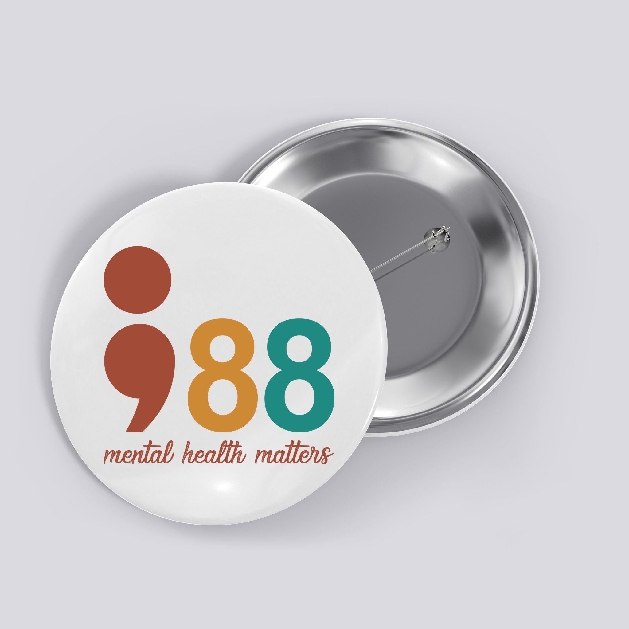 988 Mental Health Matters Retro Button