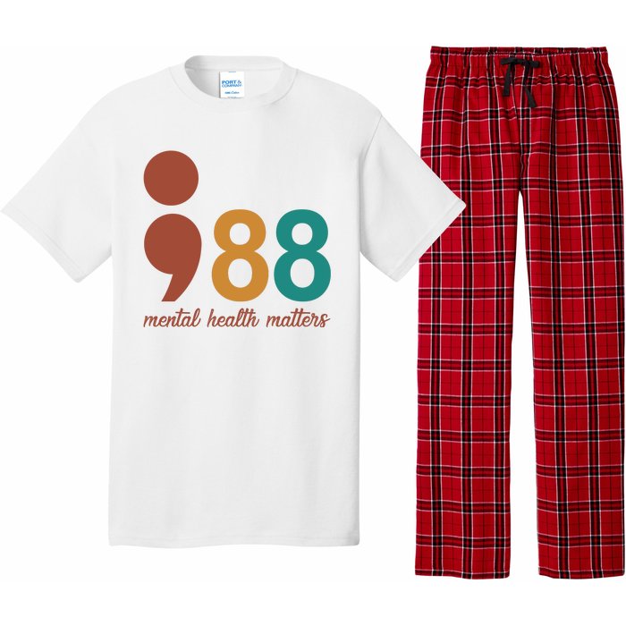 988 Mental Health Matters Retro Pajama Set