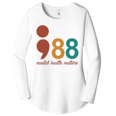 988 Mental Health Matters Retro Women's Perfect Tri Tunic Long Sleeve Shirt