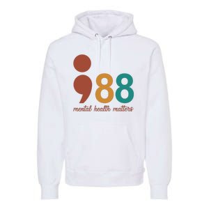 988 Mental Health Matters Retro Premium Hoodie