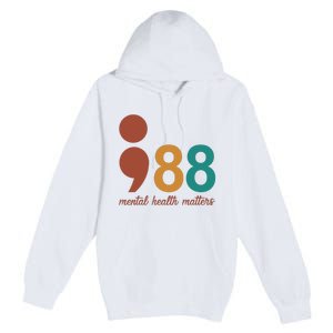 988 Mental Health Matters Retro Premium Pullover Hoodie