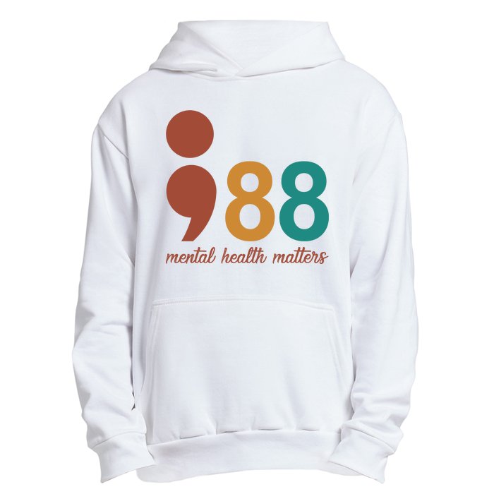 988 Mental Health Matters Retro Urban Pullover Hoodie