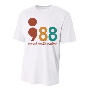 988 Mental Health Matters Retro Performance Sprint T-Shirt