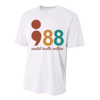 988 Mental Health Matters Retro Performance Sprint T-Shirt