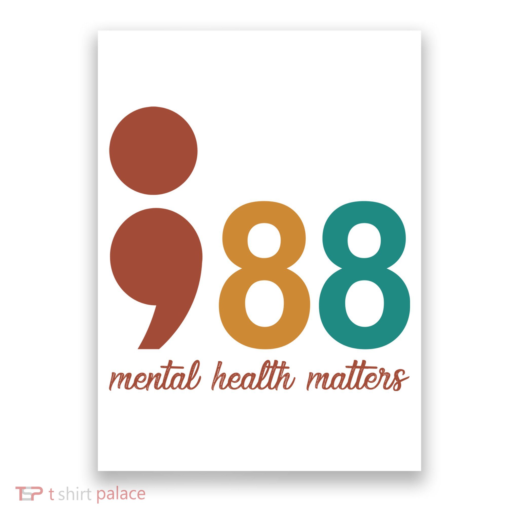 988 Mental Health Matters Retro Poster