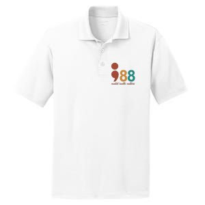 988 Mental Health Matters Retro PosiCharge RacerMesh Polo