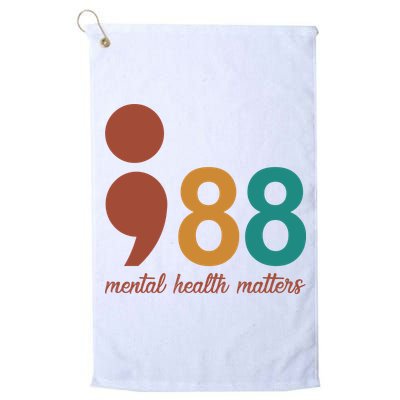 988 Mental Health Matters Retro Golf Towel