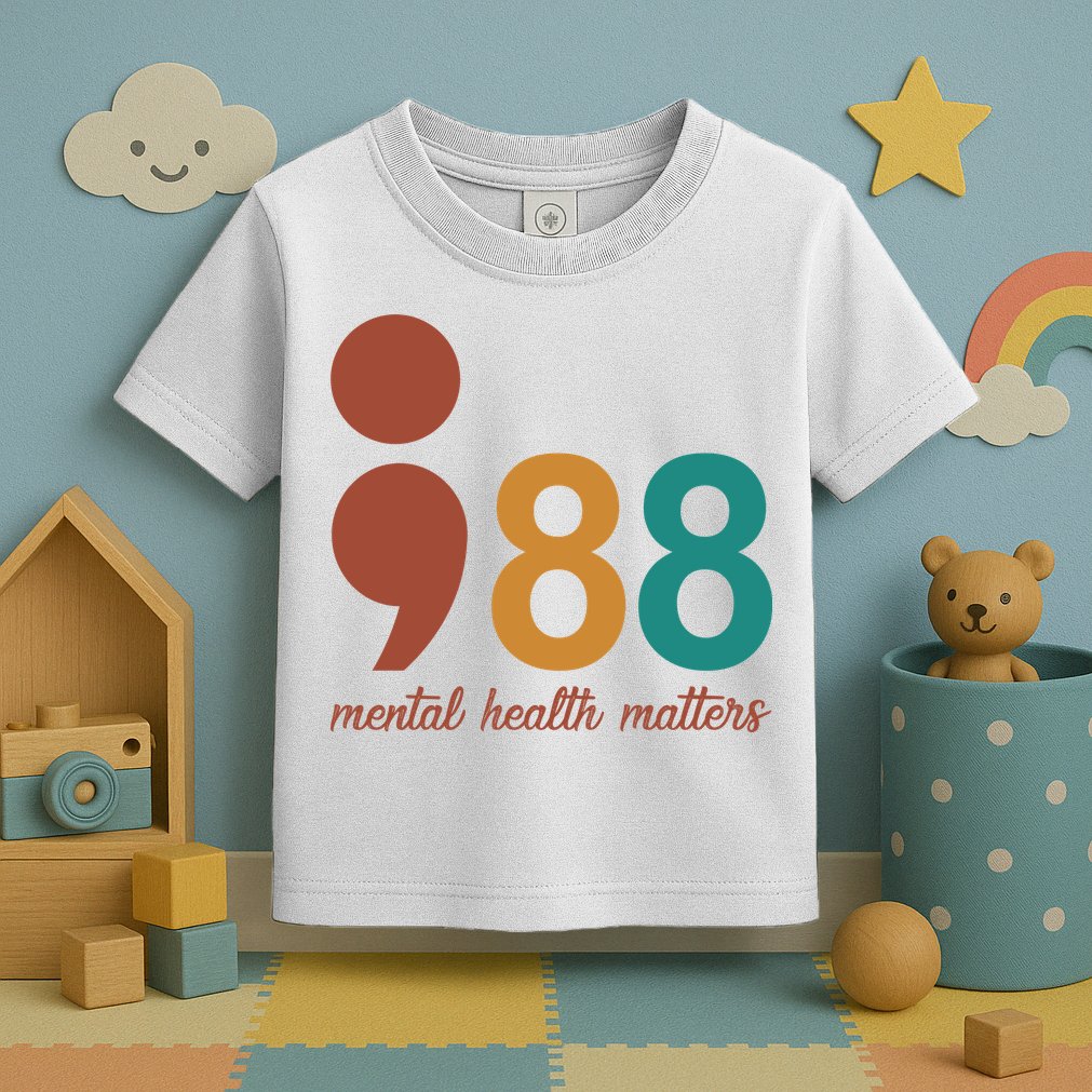 988 Mental Health Matters Retro Toddler T-Shirt