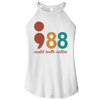 988 Mental Health Matters Retro Women’s Perfect Tri Rocker Tank