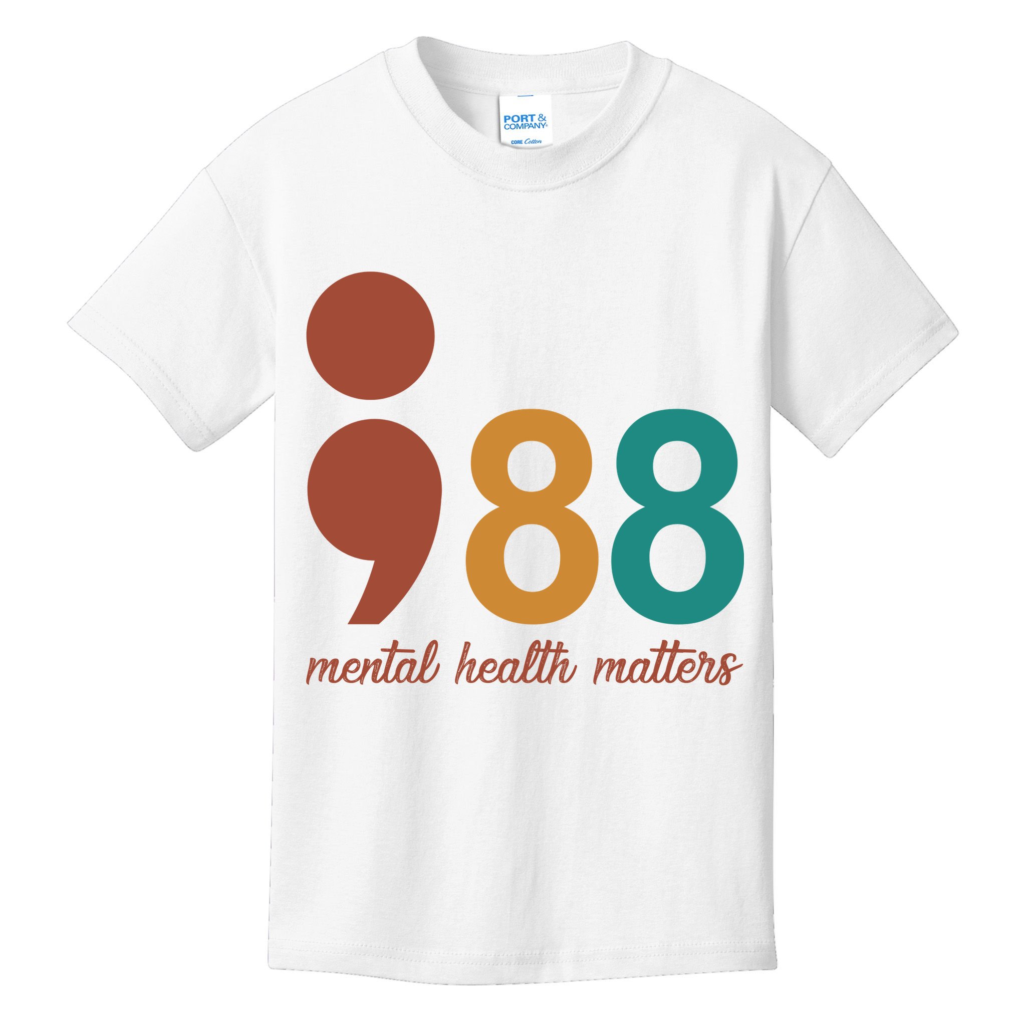 988 Mental Health Matters Retro Kids T-Shirt