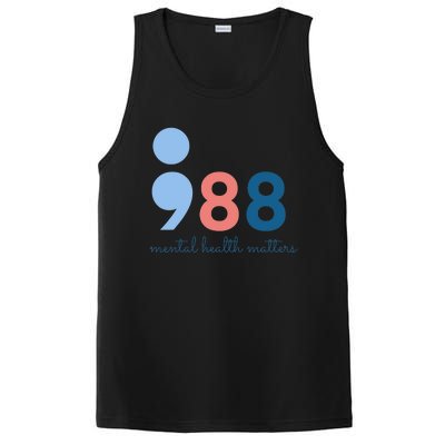 988 Mental Health Matters Suicide Prevention Awareness PosiCharge Competitor Tank