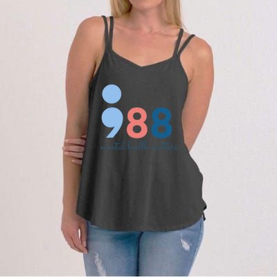 988 Mental Health Matters Suicide Prevention Awareness Women's Strappy Tank