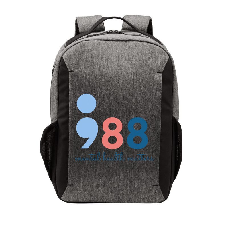988 Mental Health Matters Suicide Prevention Awareness Vector Backpack
