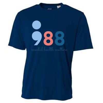 988 Mental Health Matters Suicide Prevention Awareness Cooling Performance Crew T-Shirt