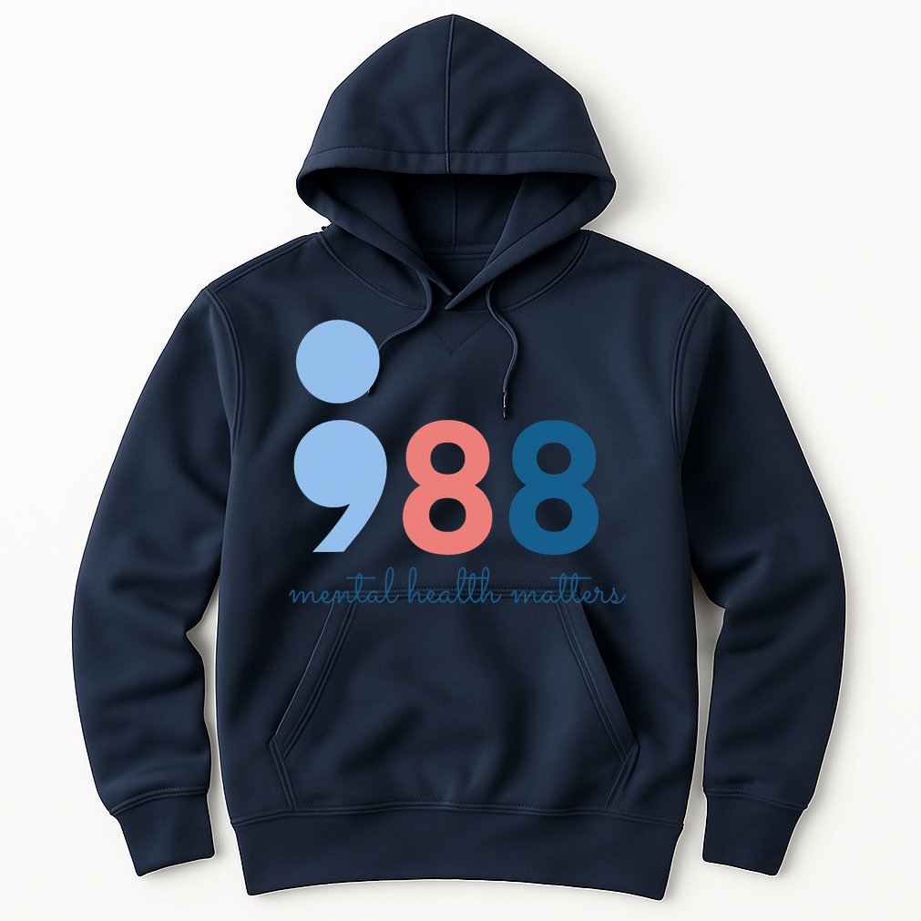 988 Mental Health Matters Suicide Prevention Awareness Hoodie