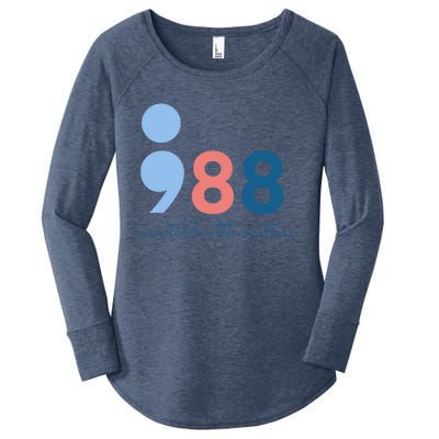 988 Mental Health Matters Suicide Prevention Awareness Women's Perfect Tri Tunic Long Sleeve Shirt